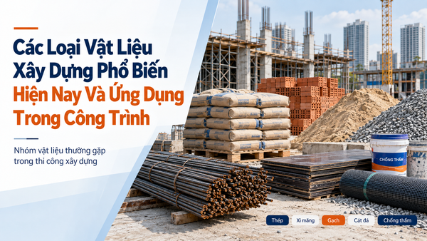 Các Loại Vật Liệu Xây Dựng Phổ Biến Hiện Nay Và Ứng Dụng Trong Công Trình