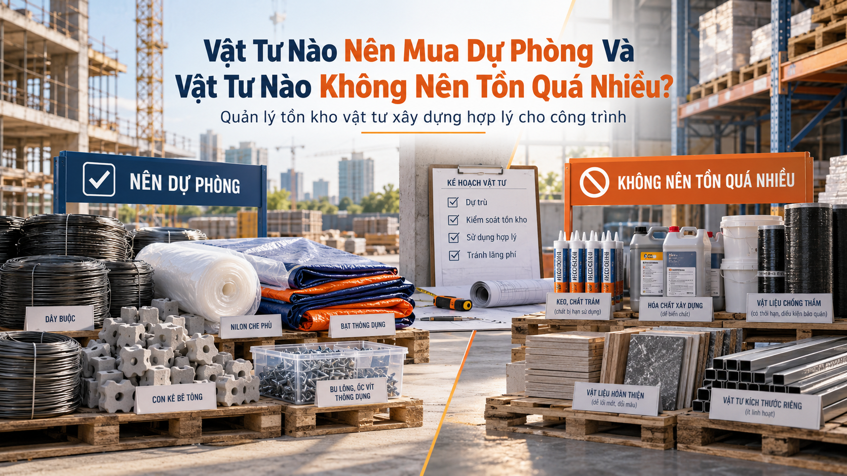 Vật Tư Nào Nên Mua Dự Phòng Và Vật Tư Nào Không Nên Tồn Quá Nhiều?