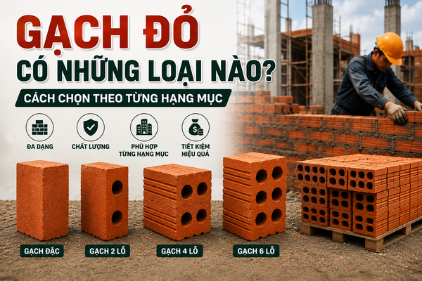 Gạch Đỏ Có Những Loại Nào? Cách Chọn Theo Từng Hạng Mục