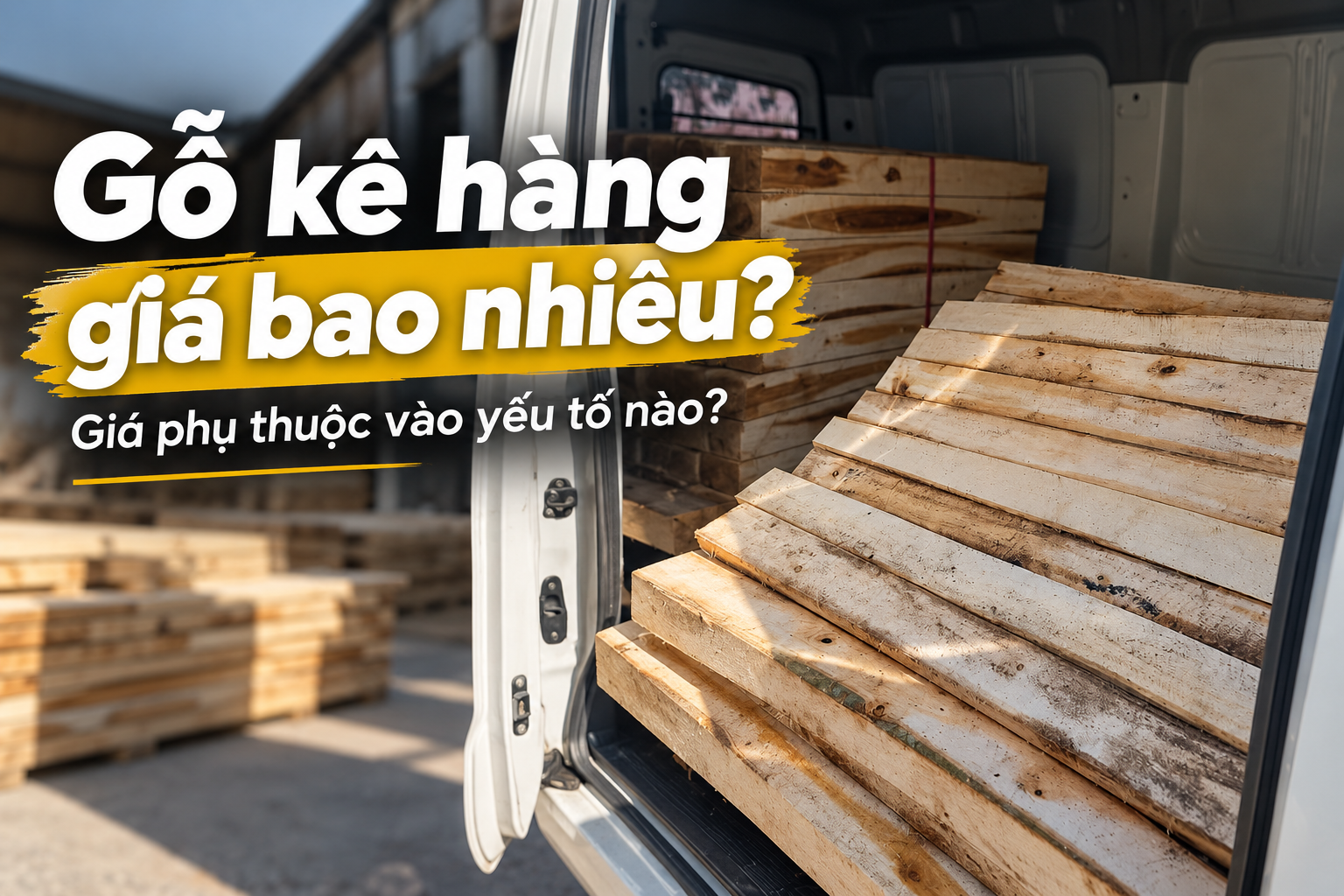 Gỗ kê hàng giá bao nhiêu? Giá phụ thuộc vào yếu tố nào?