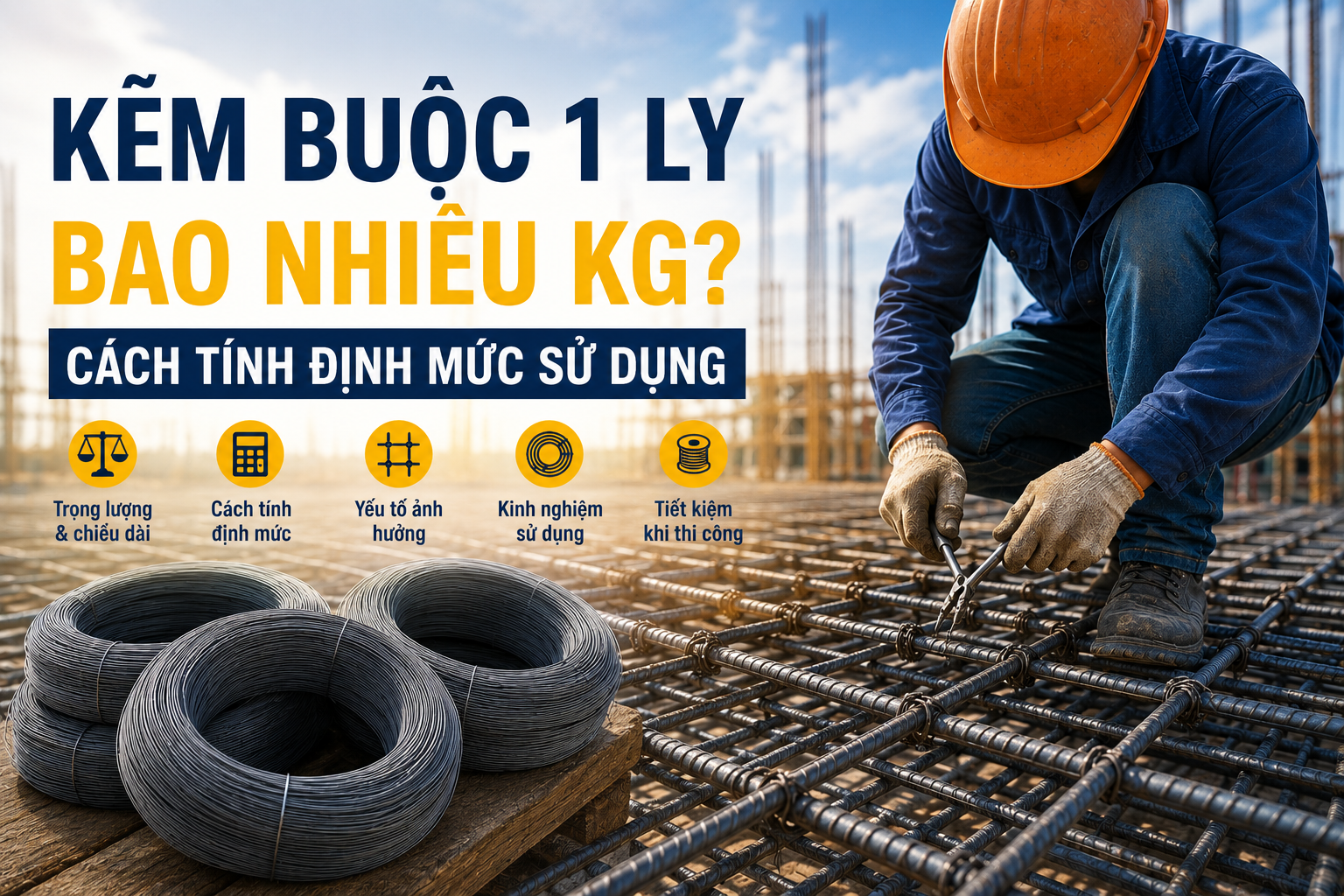 Kẽm Buộc 1 Ly Bao Nhiêu Kg? Cách Tính Định Mức Sử Dụng