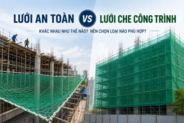 Lưới An Toàn Và Lưới Che Công Trình Có Giống Nhau Không?
