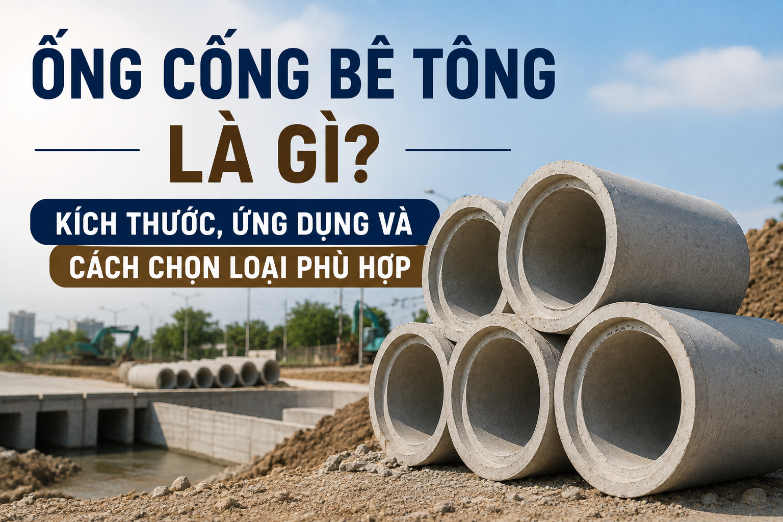 Ống Cống Bê Tông Là Gì? Kích Thước, Ứng Dụng Và Cách Chọn Loại Phù Hợp