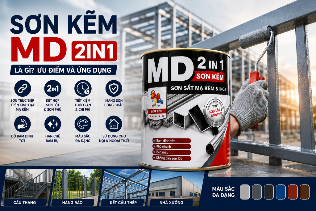 SƠN KẼM MD 2IN1 LÀ GÌ? ƯU ĐIỂM VÀ ỨNG DỤNG