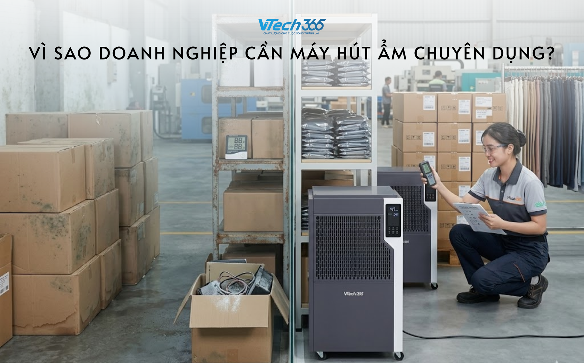 Vì sao doanh nghiệp cần máy hút ẩm chuyên dụng?