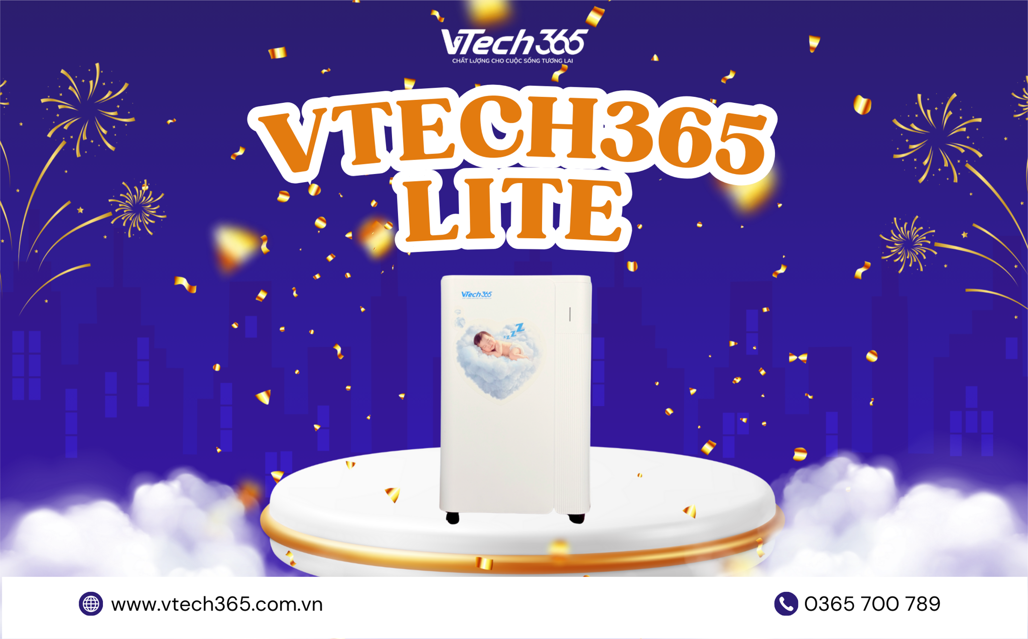Vì sao VTech365 Lite là lựa chọn lý tưởng cho người lần đầu dùng máy hút ẩm?