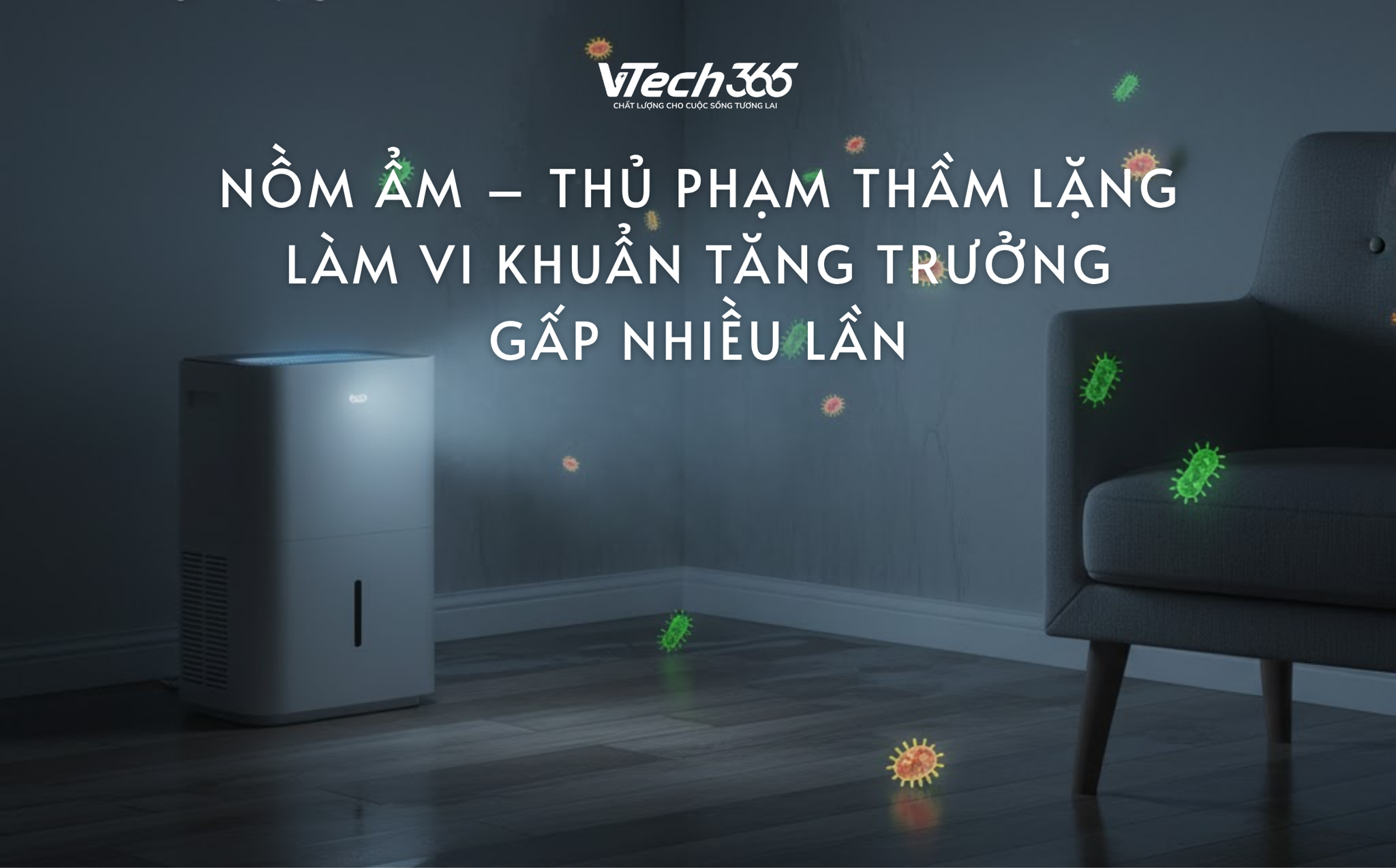 Nồm ẩm – Thủ phạm thầm lặng làm vi khuẩn tăng trưởng gấp nhiều lần