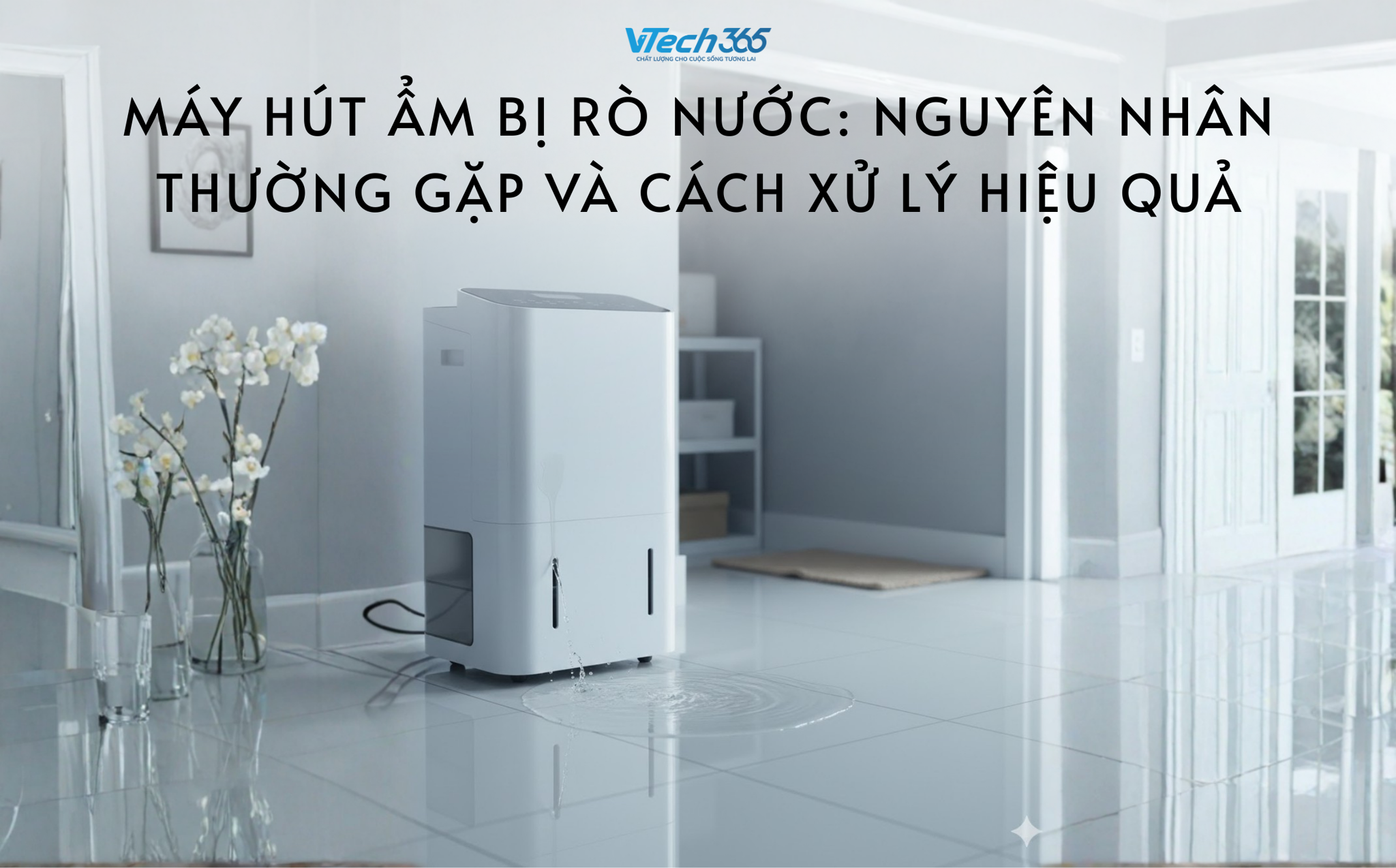 Máy hút ẩm bị rò nước: Nguyên nhân thường gặp và cách xử lý hiệu quả