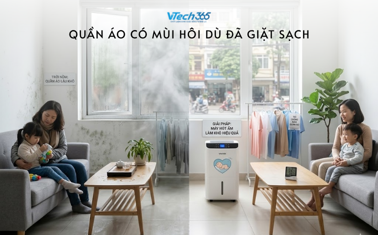 Quần áo có mùi hôi dù đã giặt sạch: Lý do ít ai để ý