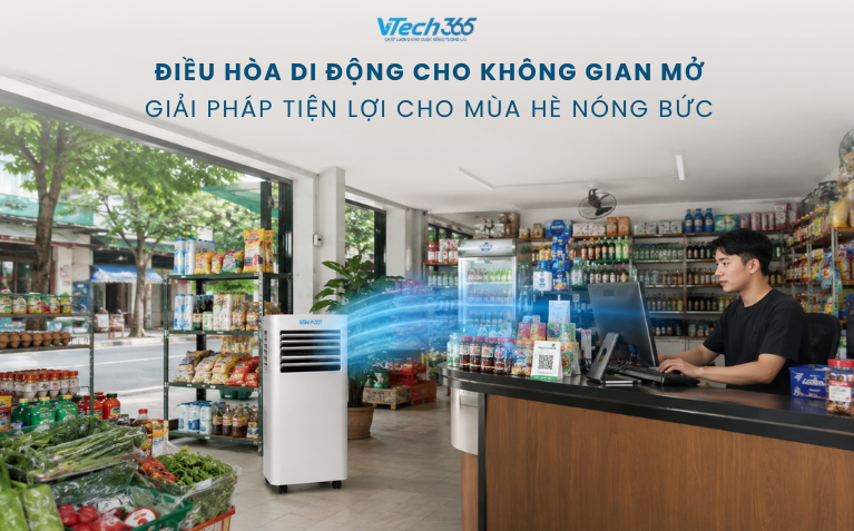 Điều hòa di động cho không gian mở: Giải pháp tiện lợi cho mùa hè nóng bức