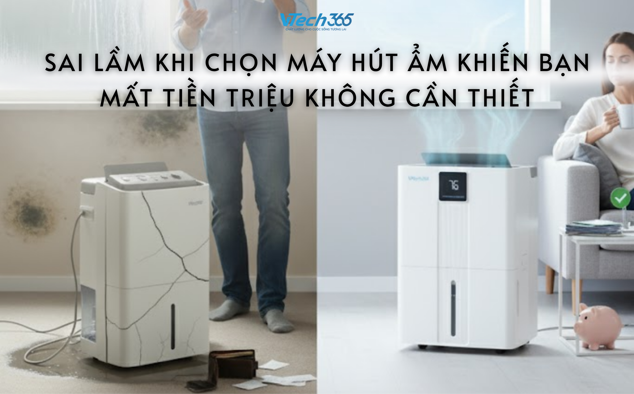 Sai lầm khi chọn máy hút ẩm khiến bạn mất tiền triệu không cần thiết