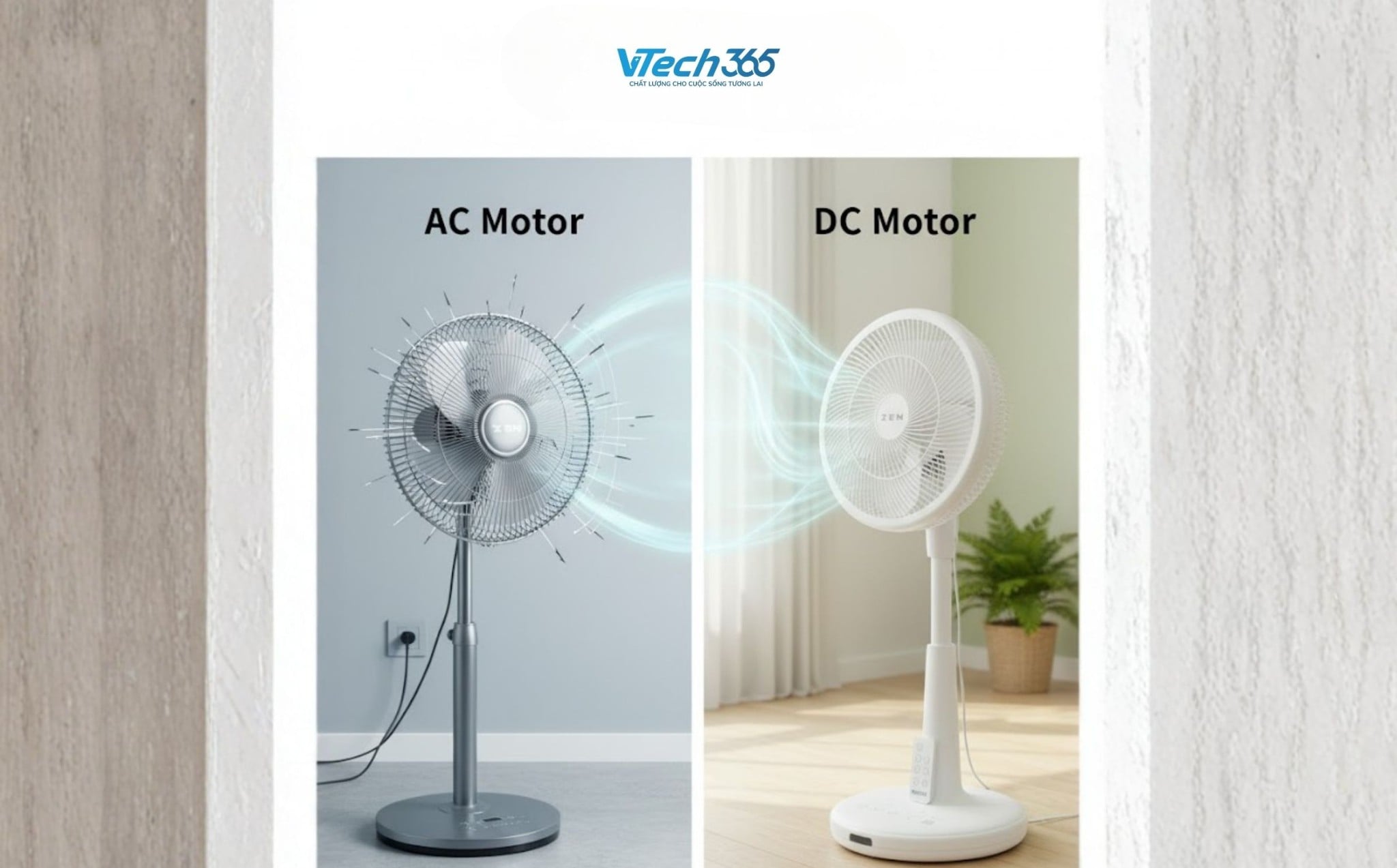So sánh động cơ quạt AC và DC: Ưu nhược điểm chi tiết