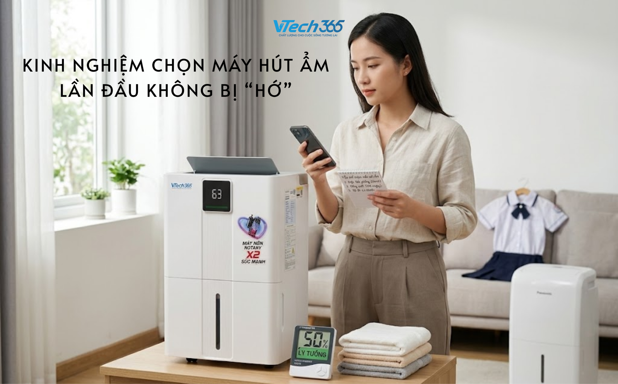 Kinh nghiệm chọn máy hút ẩm lần đầu không bị “hớ”