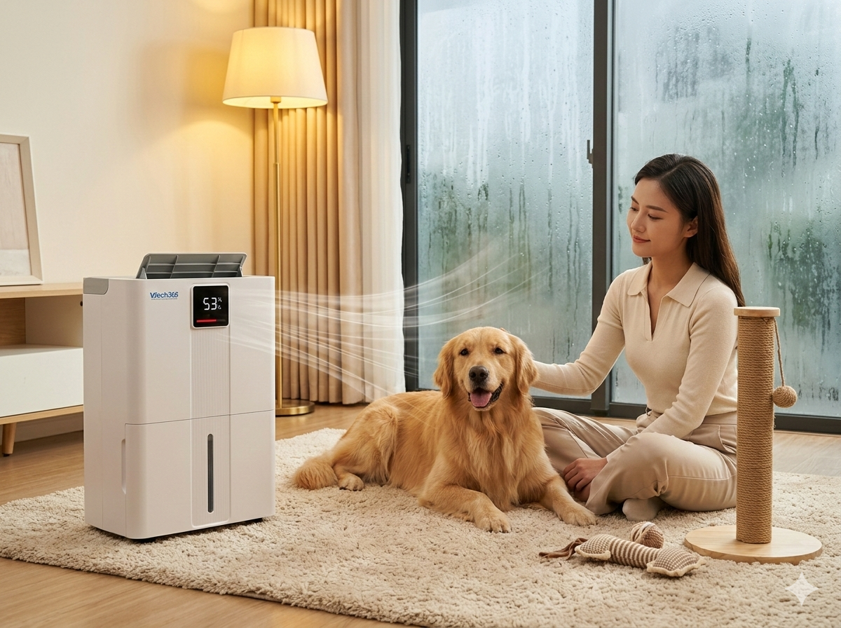 Nhà có thú cưng có nên dùng máy hút ẩm?