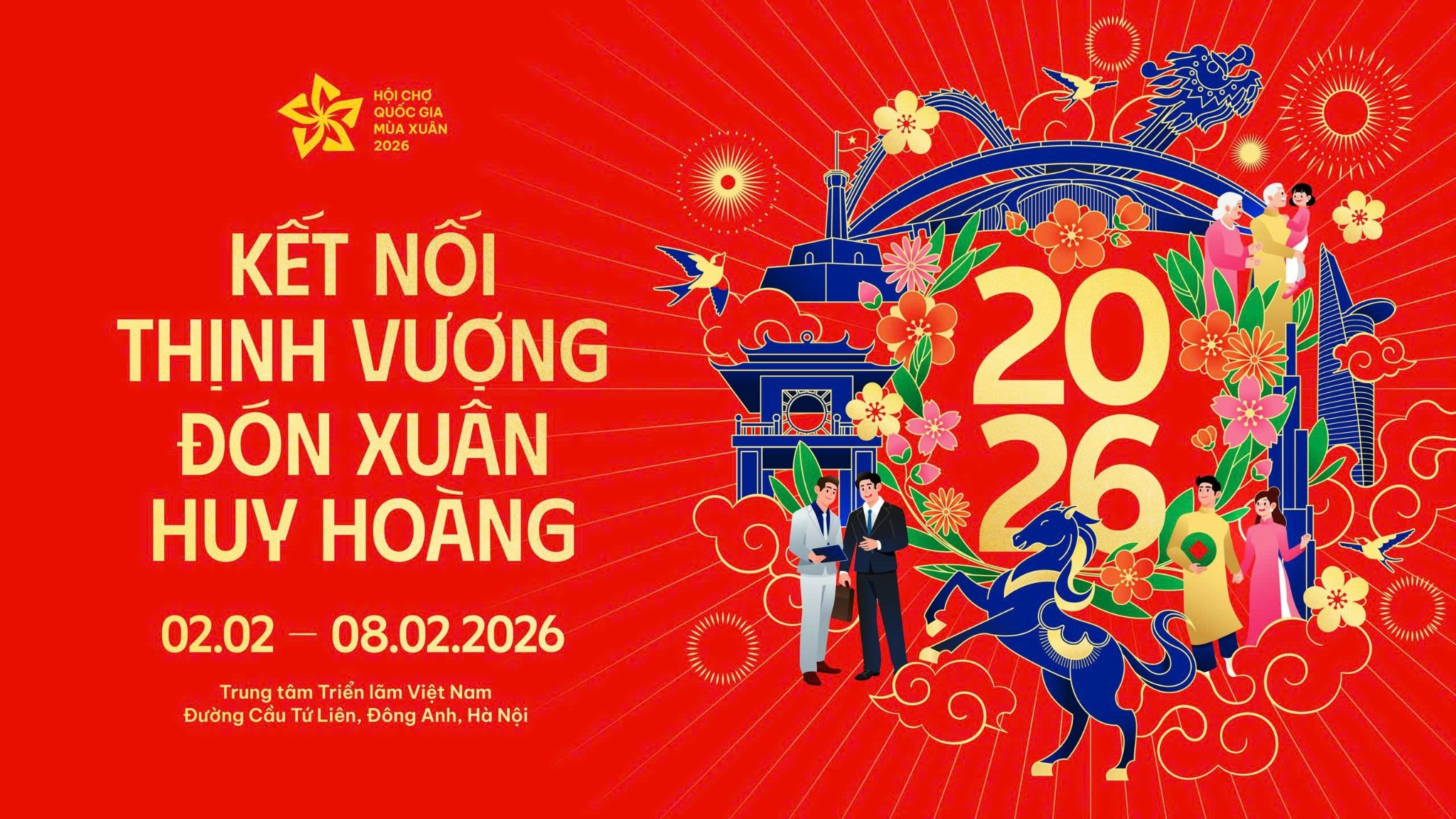 VTech365 chính thức tham gia Hội chợ Quốc gia Mùa Xuân 2026 tại Trung tâm Triển lãm VEC – Đông Anh