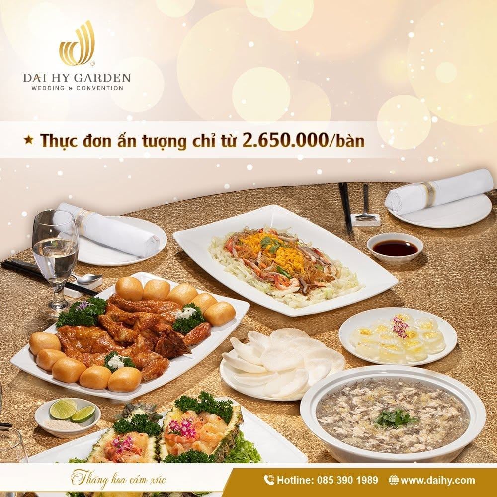GỢI Ý THỰC ĐƠN TIỆC CƯỚI VỪA NGON VỪA HỢP TÚI TIỀN CHO CÁC CẶP ĐÔI THAM KHẢO