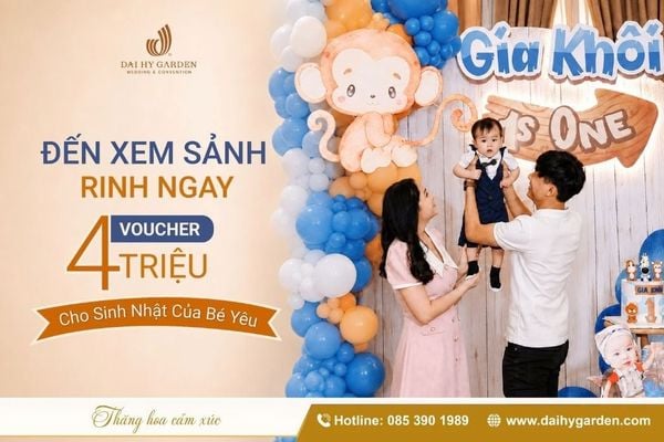 Đến Xem Sảnh – Rinh Ngay Voucher 4 Triệu Cho Tiệc Sinh Nhật Của Bé