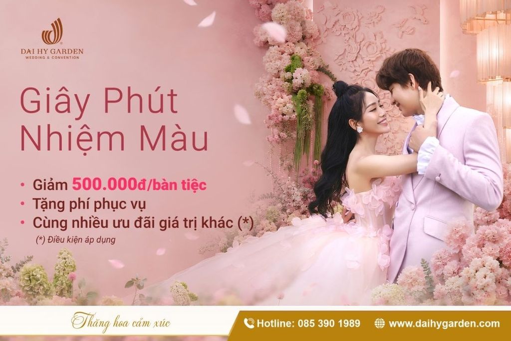 Giây Phút Nhiệm Màu: Chương Trình Ưu Đãi Cưới Mới Nhất Ngập Tràn Niềm Vui Tại Đại Hỷ Garden