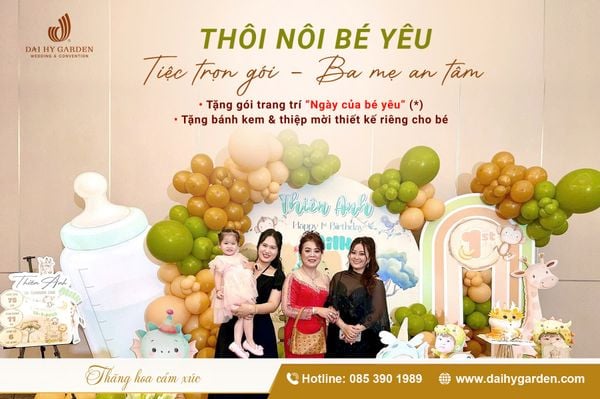 Ưu Đãi Thôi Nôi Bé Yêu - Tiệc Trọn Gói, Ba Mẹ Yên Tâm