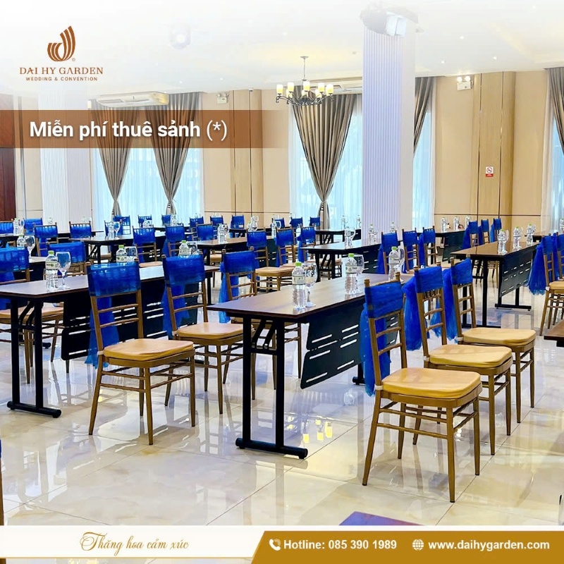 Miễn phí thuê sảnh - Ưu đãi tiệc doanh nghiệp từ 3 bàn tròn trở lên
