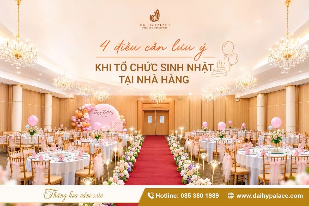 4 Điều Cần Lưu Ý Khi Tổ Chức Sinh Nhật Tại Nhà Hàng Để Bữa Tiệc Trọn Vẹn