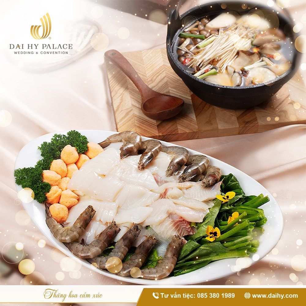 THỰC ĐƠN TIỆC CƯỚI SANG TRỌNG TẠI ĐẠI HỶ PALACE: 5 MÓN ĂN CAO CẤP KHÔNG THỂ BỎ QUA
