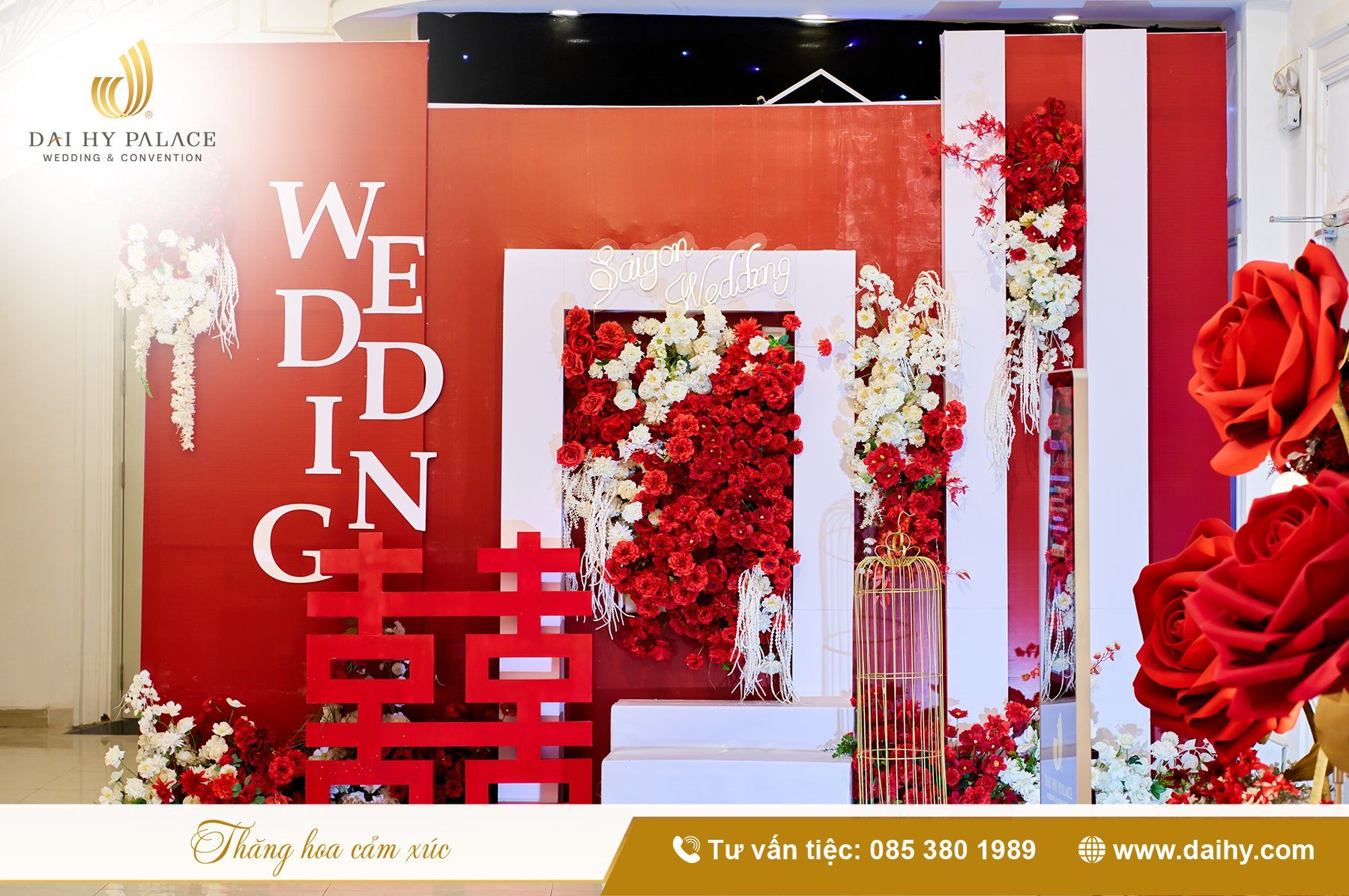 NHÀ HÀNG TIỆC CƯỚI ĐẠI HỶ PALACE NÂNG TẦM ẨM THỰC TRUNG HOA