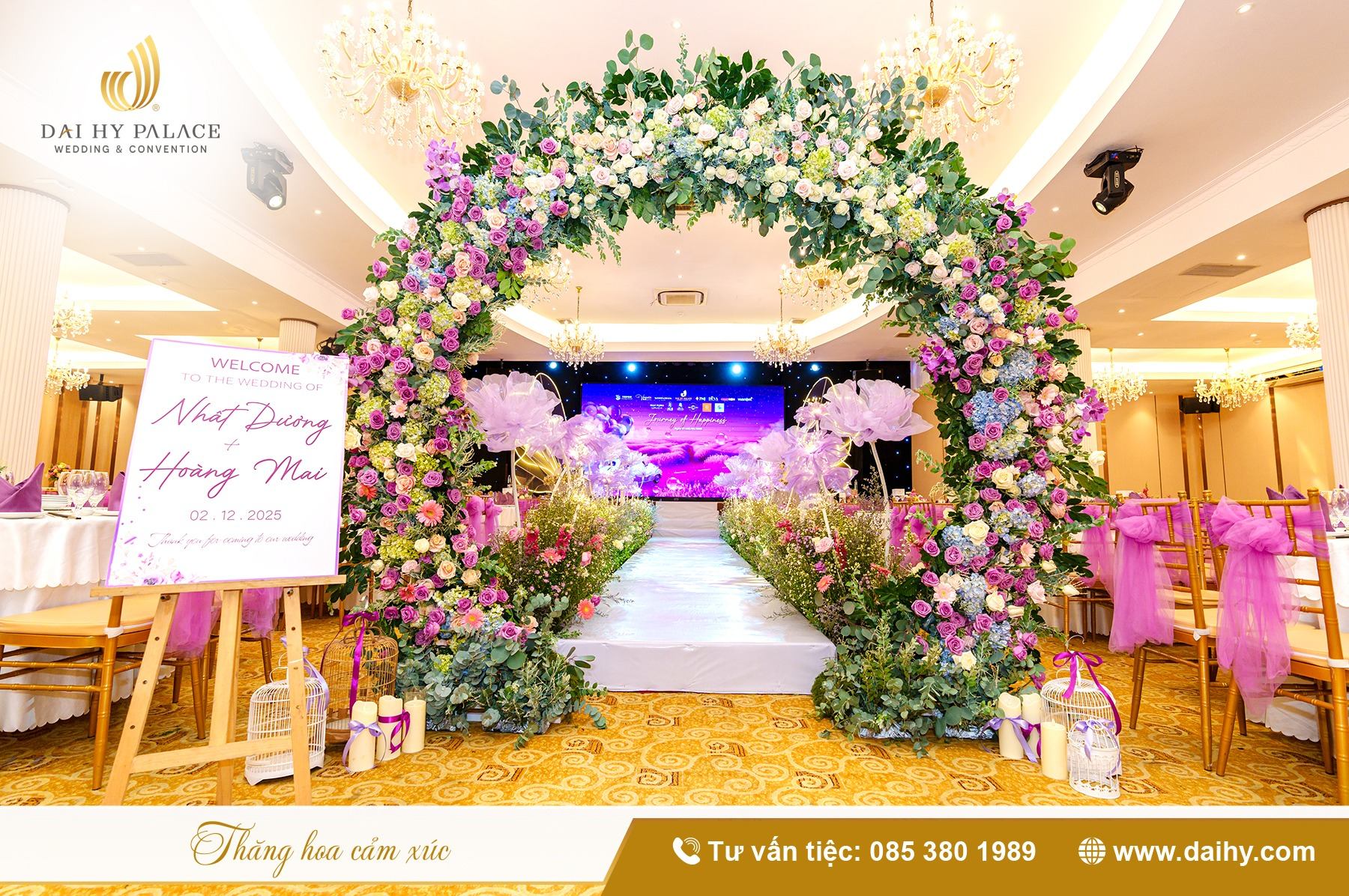 NHÀ HÀNG TIỆC CƯỚI SỞ HỮU HỆ THỐNG ÂM THANH ÁNH SÁNG NHƯ CỔ TÍCH