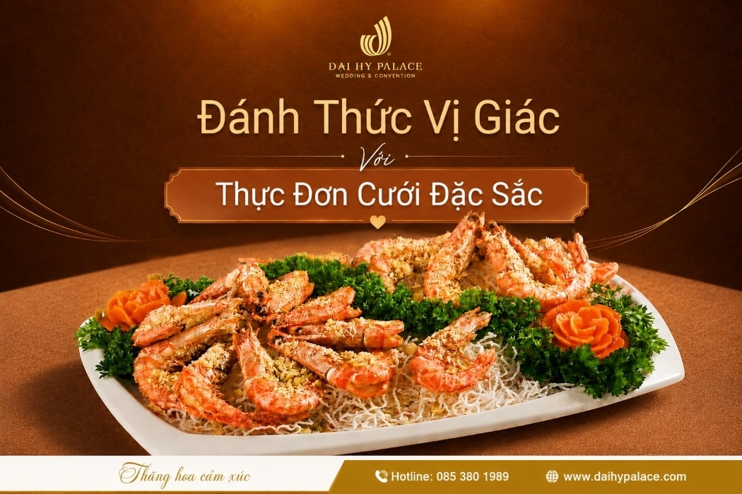 Đánh Thức Vị Giác Với Thực Đơn Cưới Đặc Sắc Tại Đại Hỷ Palace