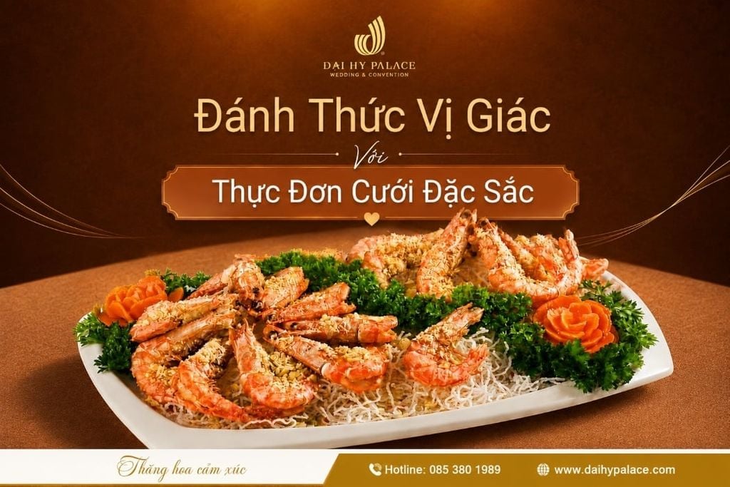 Đánh Thức Vị Giác Với Thực Đơn Cưới Đặc Sắc Tại Đại Hỷ Palace