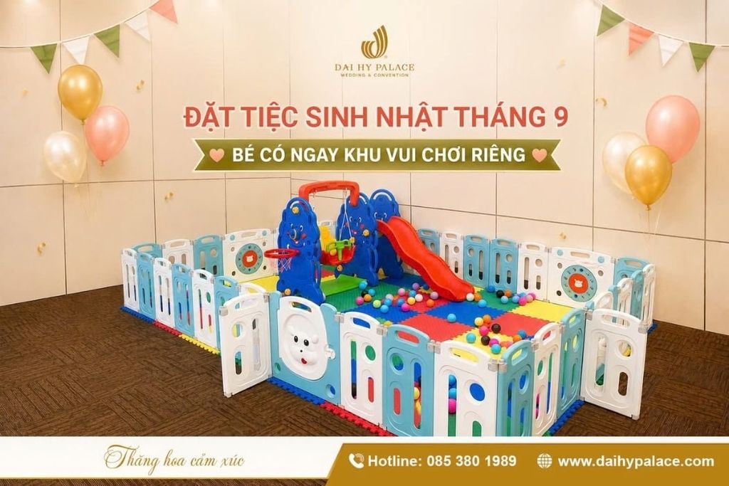 Tặng Dịch Vụ Nhà Banh Miễn Phí Cho Bé Khi Đặt Tiệc Sinh Nhật Tháng 9