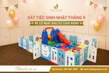 Tặng Dịch Vụ Nhà Banh Miễn Phí Cho Bé Khi Đặt Tiệc Sinh Nhật Tháng 9