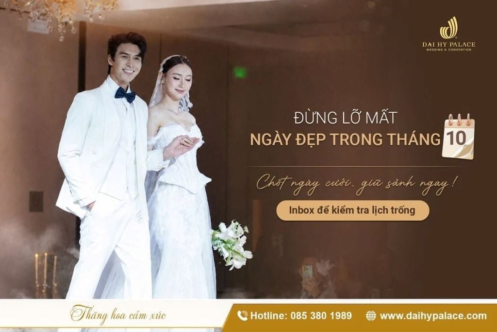 Lịch Tiệc Tháng 10 Tại Đại Hỷ Palace: Giữ Ngày Đẹp, An Tâm Chuẩn Bị Ngày Vui