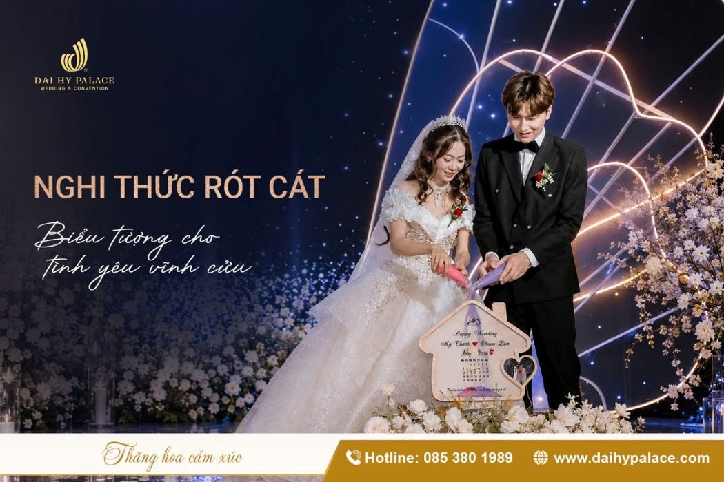 Nghi Thức Rót Cát – Biểu Tượng Cho Tình Yêu Vĩnh Cửu