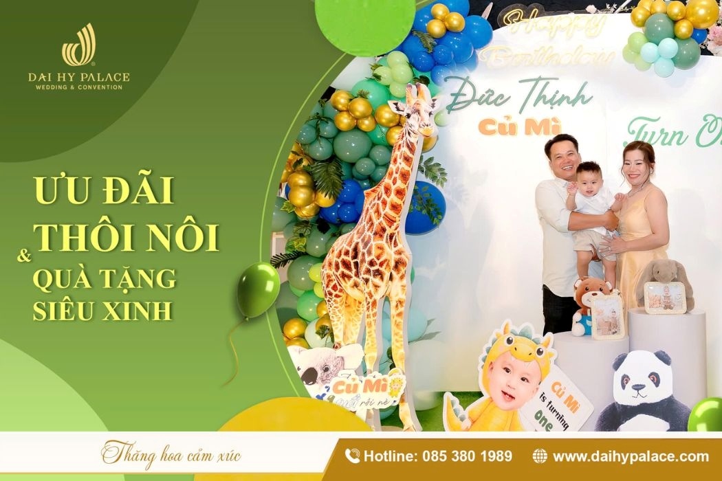 Sinh Nhật Trọn Gói Tại Đại Hỷ Palace – Giảm Đến 299,000đ/bàn