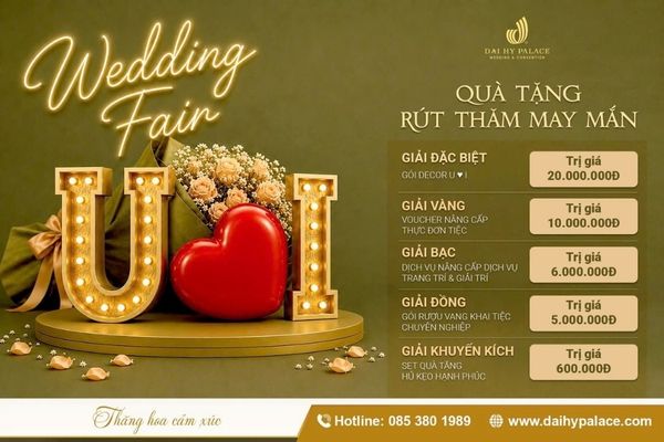 Wedding Fair U ♥ I 2026 – Rút Thăm Thả Ga, Nhận Quà Cực Đã