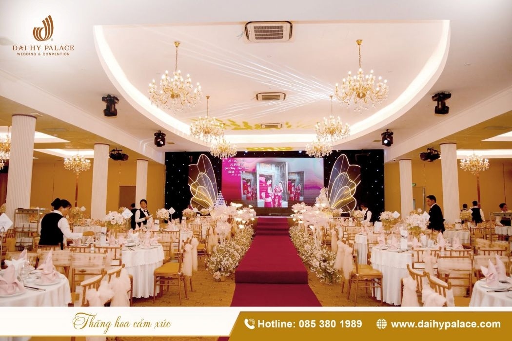 Không gian tiệc cưới tại sảnh Cát Tường
