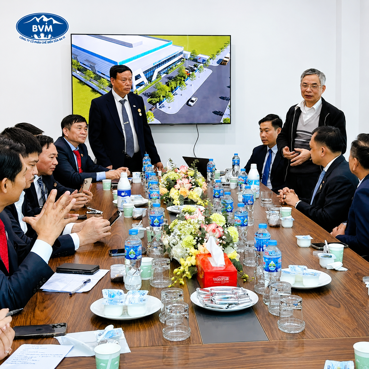 BVM đón tiếp Hội Cựu Chiến Binh thành phố Hà Nội và Hội Cựu Chiến Binh Hoàng Gia cùng doanh nghiệp Campuchia đến thăm và làm việc