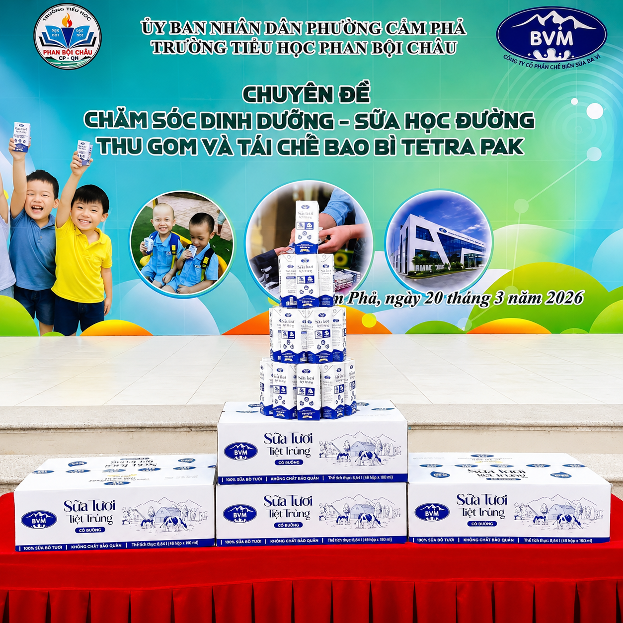 BVM đồng hành cùng chương trình sữa học đường tỉnh Quảng Ninh