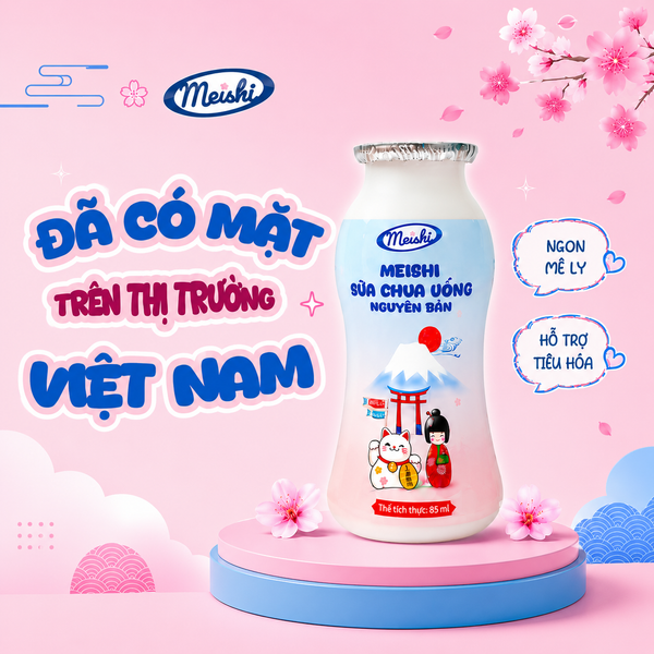 Meishi chính thức giới thiệu: Meishi sữa chua uống nguyên bản