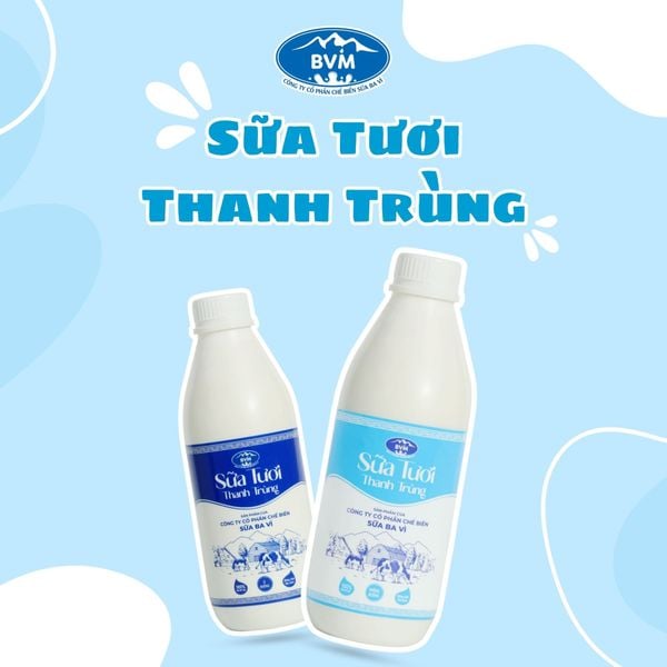 Sữa tươi thanh trùng BVM: Tươi ngon tự nhiên, lựa chọn dinh dưỡng cho cả gia đình