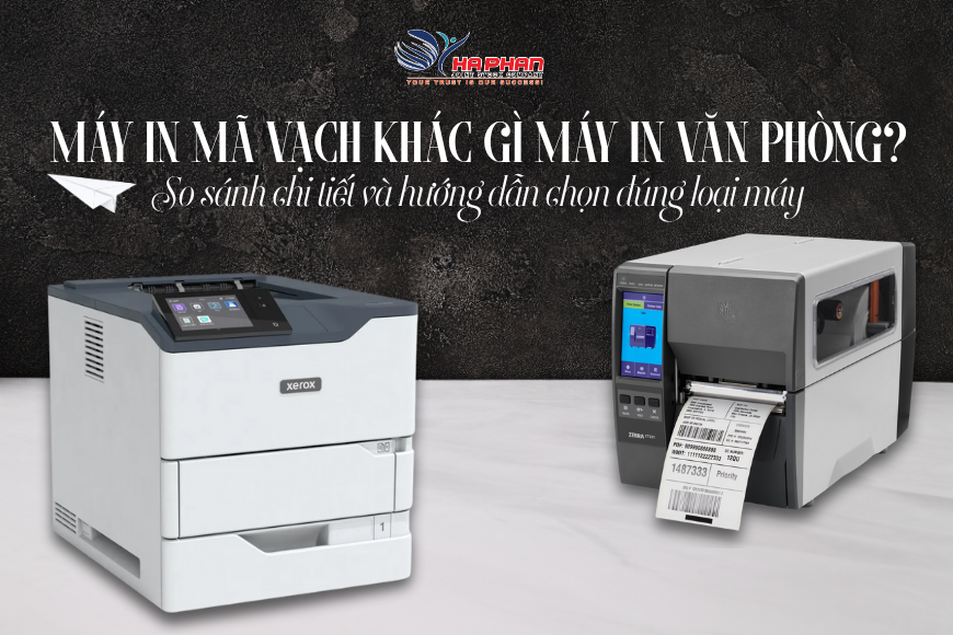 MÁY IN MÃ VẠCH KHÁC GÌ MÁY IN VĂN PHÒNG? SO SÁNH CHI TIẾT VÀ HƯỚNG DẪN CHỌN ĐÚNG LOẠI MÁY