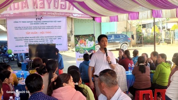TAVINA Đồng Hành Cùng ETG Đào Tạo Tiêu Chuẩn Rainforest Alliance Cho Nông Dân Trồng Điều