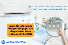 Lợi ích đầu tư lâu dài lý tưởng cho công nghệ trên dòng điều hòa Midea 12000btu MSFQ-12CRN8
