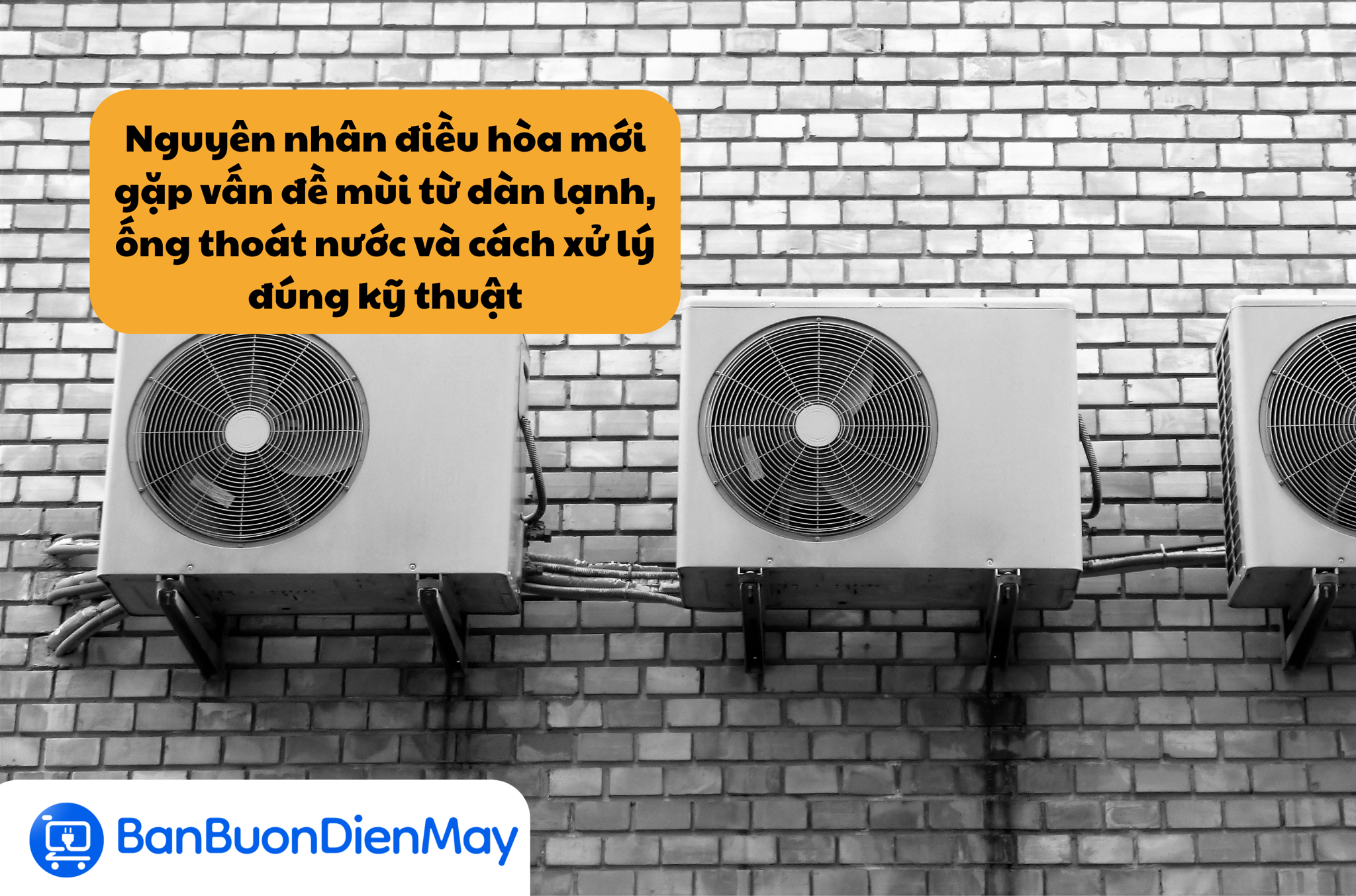Nguyên nhân điều hòa mới gặp vấn đề mùi từ dàn lạnh, ống thoát nước và cách xử lý đúng kỹ thuật