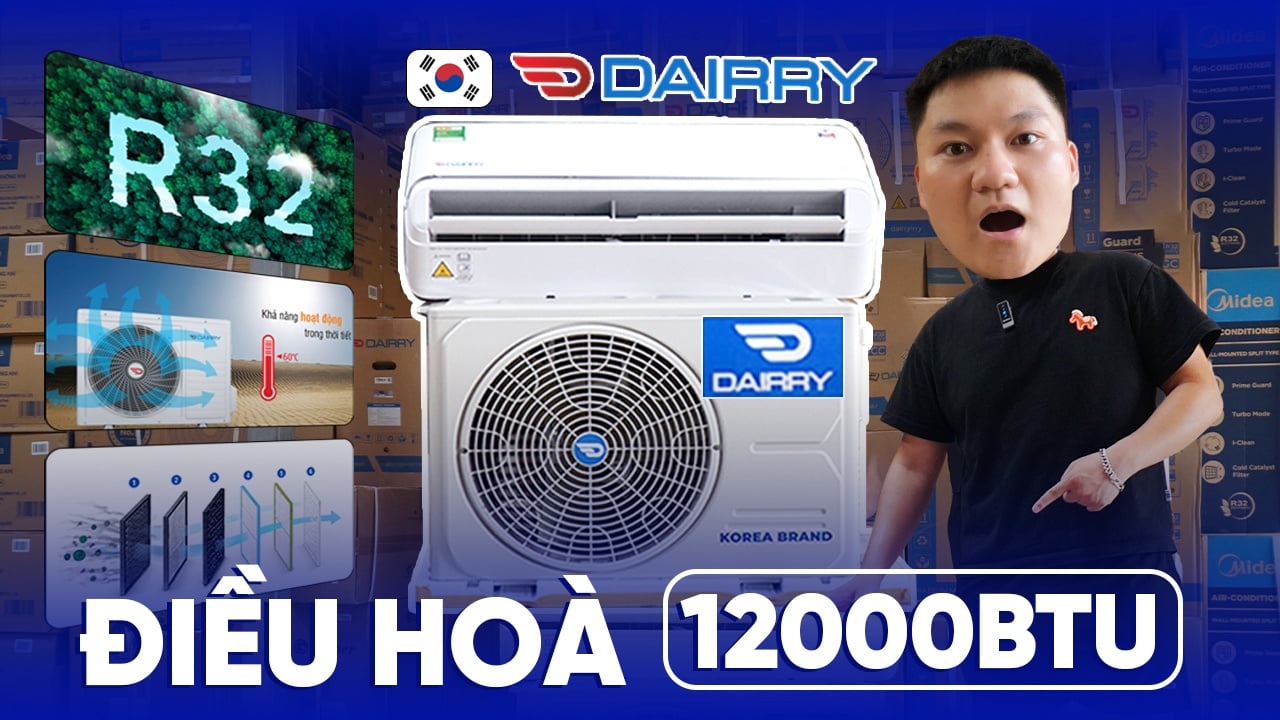 eview Thực Tế Điều Hòa Dairry 12000BTU 1 Chiều DRCH12IG-LKC | Có Tốt Không? Đánh Giá Chi Tiết 2026