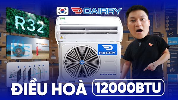 eview Thực Tế Điều Hòa Dairry 12000BTU 1 Chiều DRCH12IG-LKC | Có Tốt Không? Đánh Giá Chi Tiết 2026