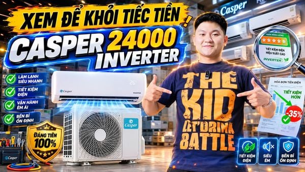 Review Điều Hòa Casper 24000Btu 1 Chiều Inverter GC-24IS35 - Xem Để Khỏi Tiếc Tiền