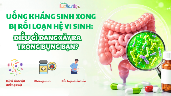 UỐNG KHÁNG SINH BỊ RỐI LOẠN HỆ VI SINH: ĐIỀU GÌ ĐANG XẢY RA TRONG BỤNG BẠN