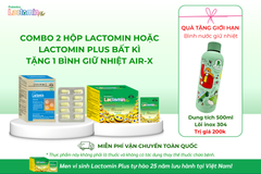 TẶNG BÌNH GIỮ NHIỆT AIR-X CAO CẤP KHI MUA COMBO 2 HỘP LACTOMIN HOẶC LACTOMIN PLUS BẤT KỲ